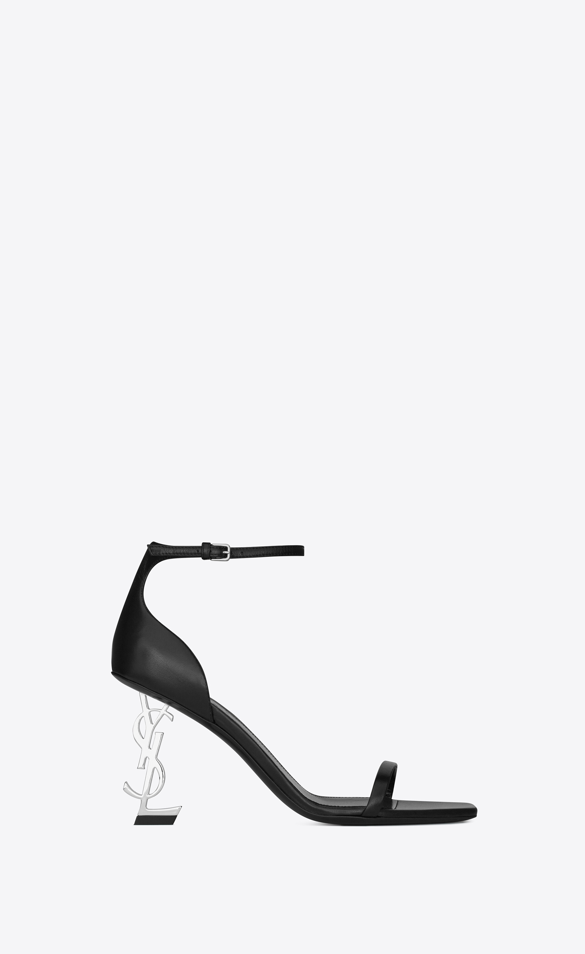 Saint Laurent - Authenticated Opyum Heel - Leather Black Plain for Women, Good Condition
