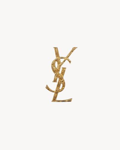 Saint Laurent Gold-Tone Brooch - One Size