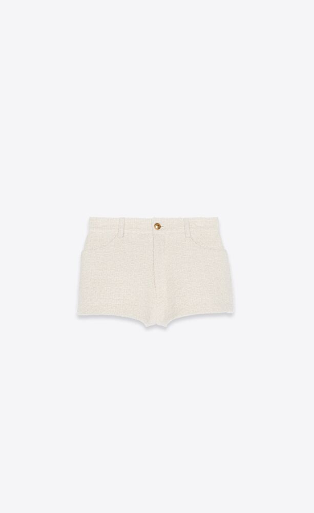 shorts in tweed