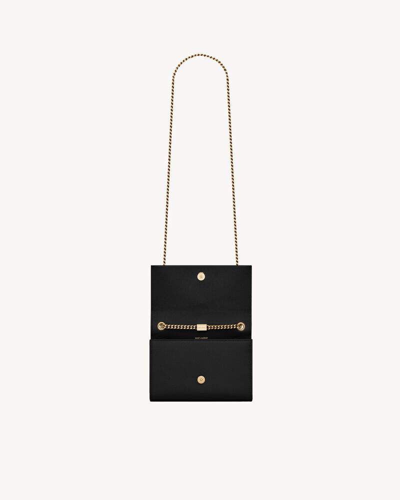 Black Kate small chain-tassel leather cross-body bag