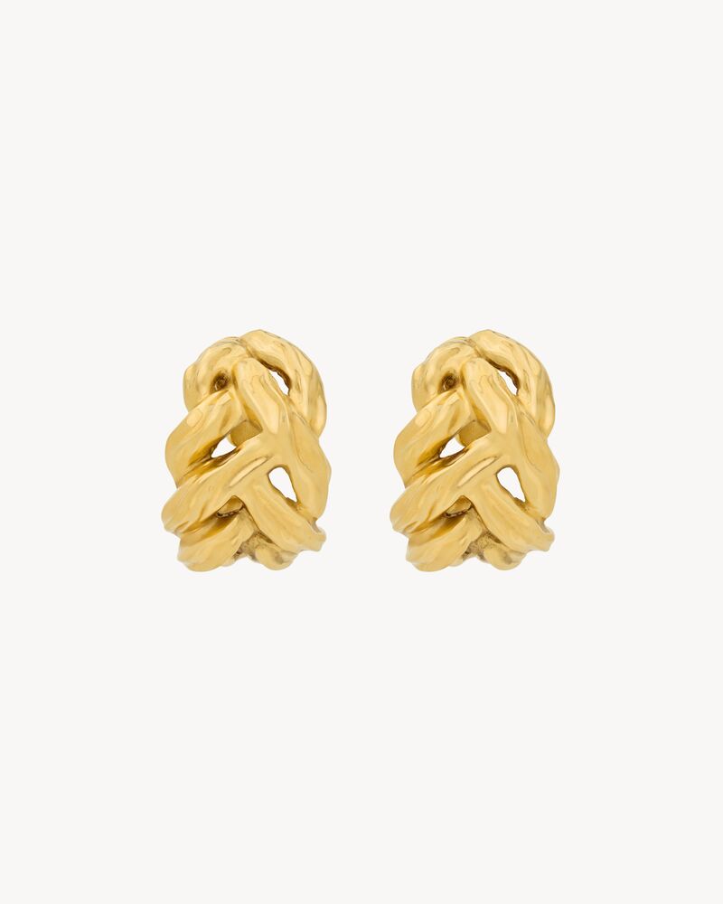 BOUCLES D’OREILLES À CHAÎNE ÉPI EN MÉTAL