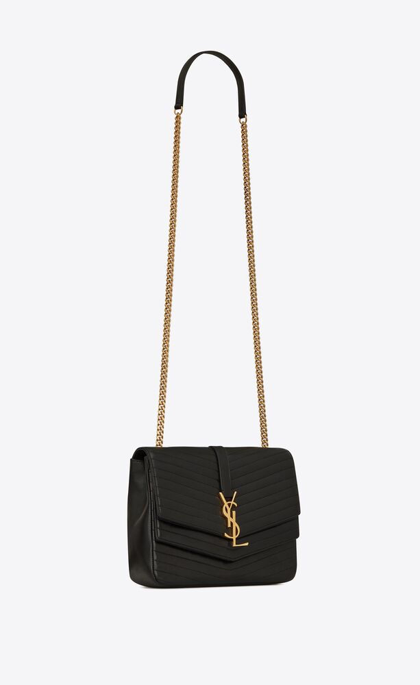 sulpice double flap crossbody wallet on a chain