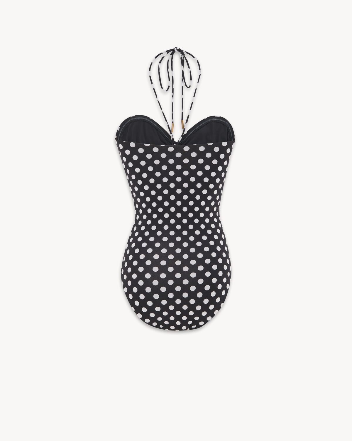 dotted bustier swimsuit