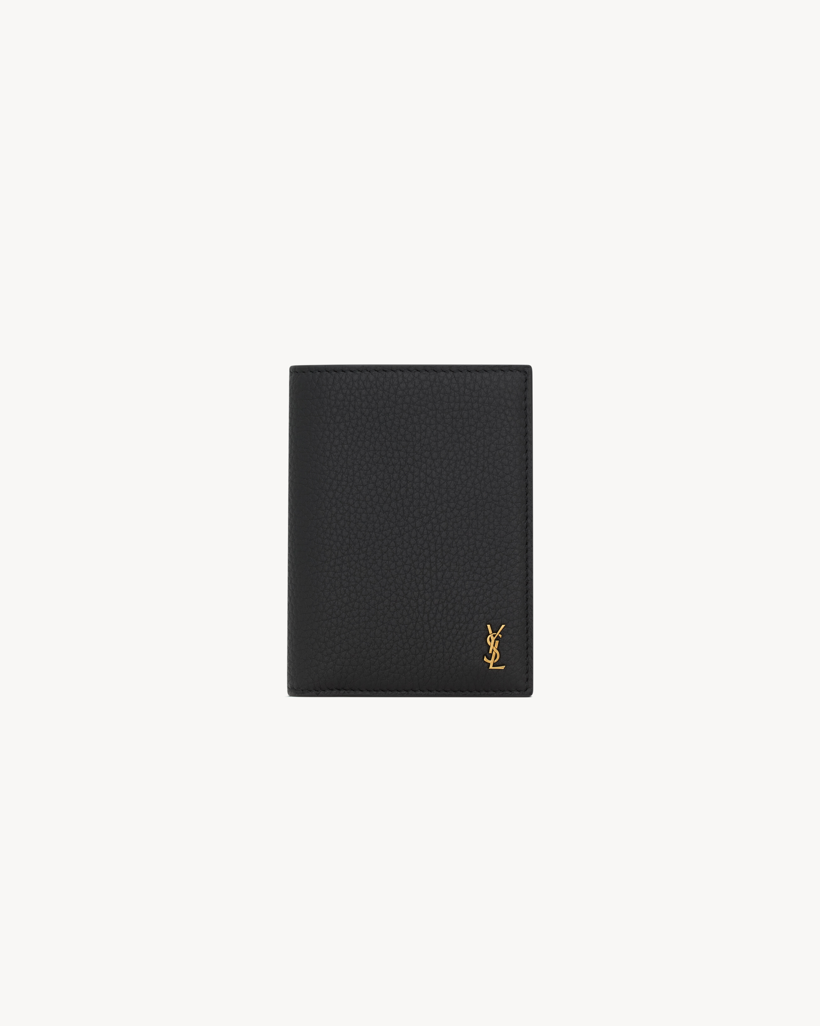 TINY CASSANDRE credit card wallet in grained leather