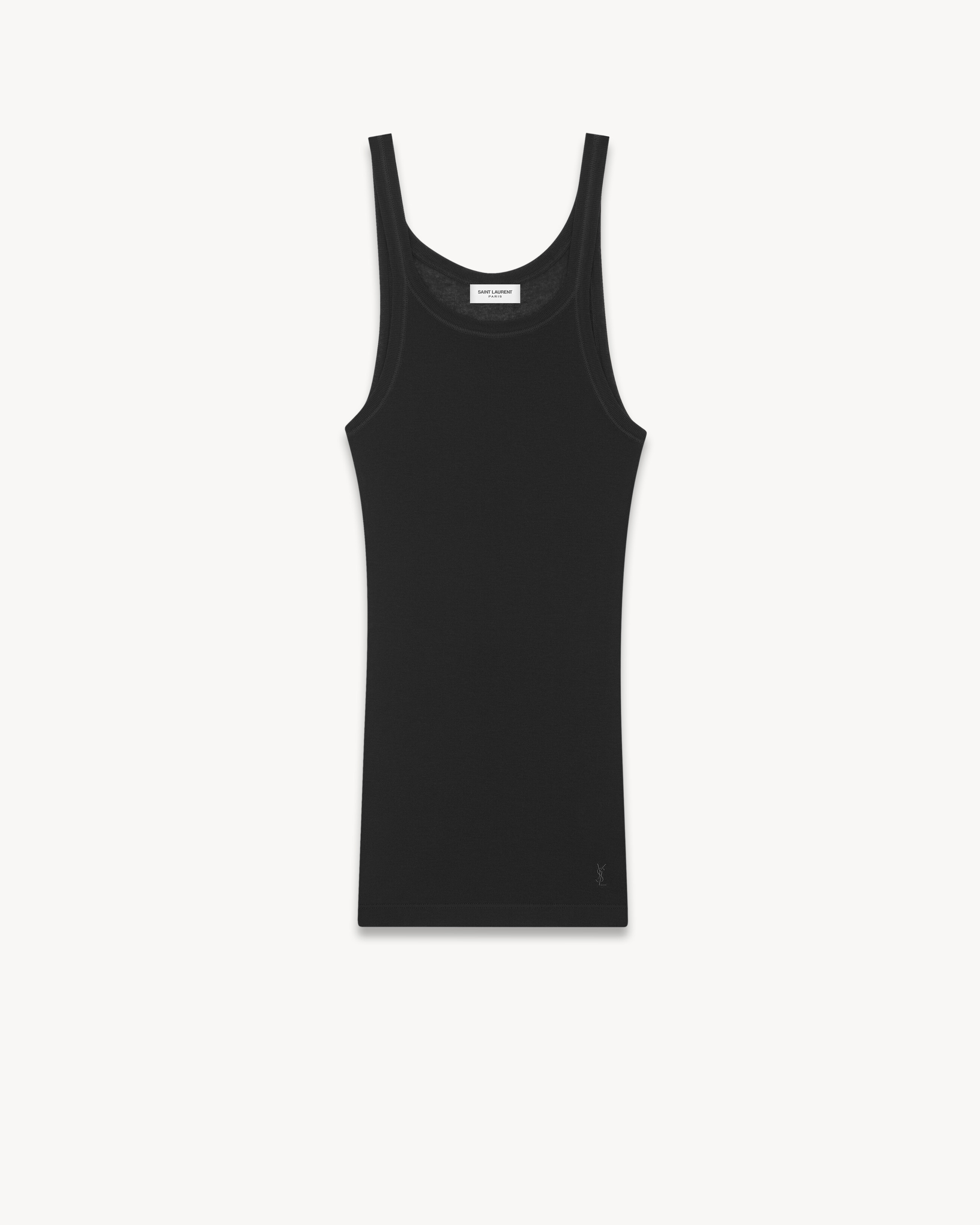 Saint laurent sleeveless shirt sale