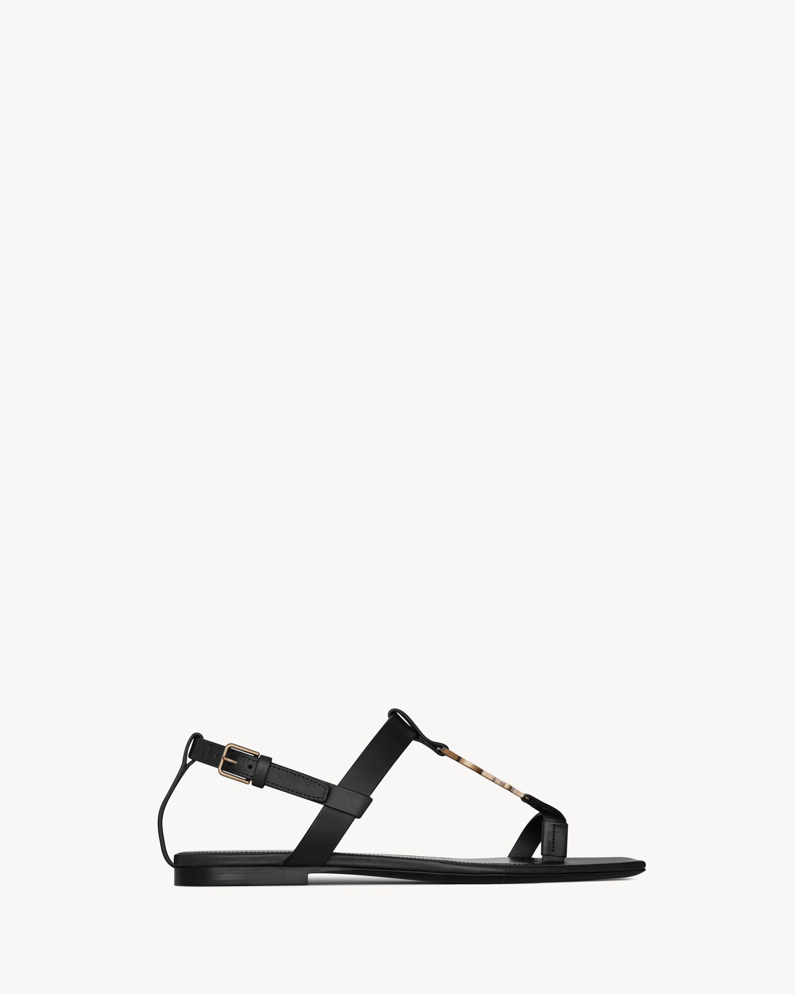 ysl flats black