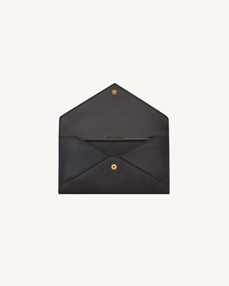 LETTER large wallet in leather