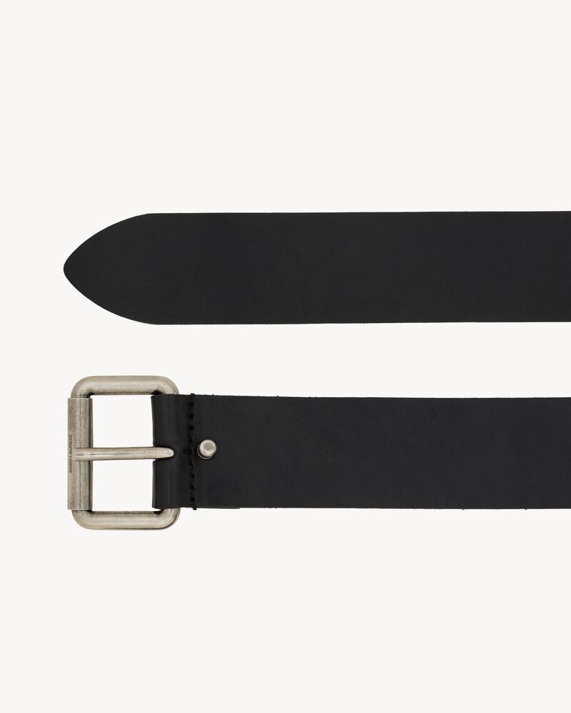 motorcycle belt in vegetable-tanned leather