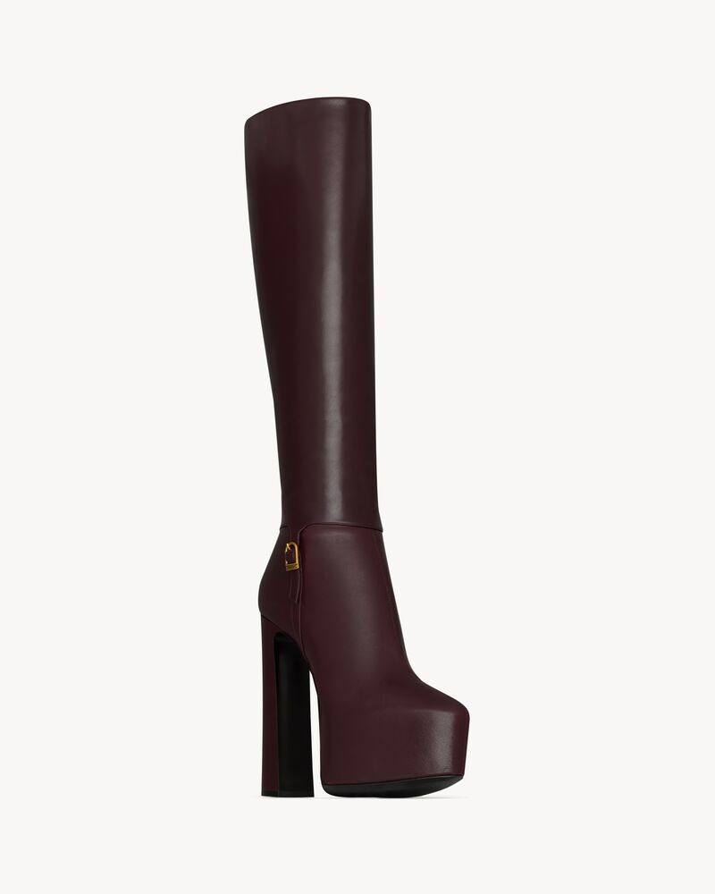 NICO platform boots in smooth leather | Saint Laurent | YSL CH