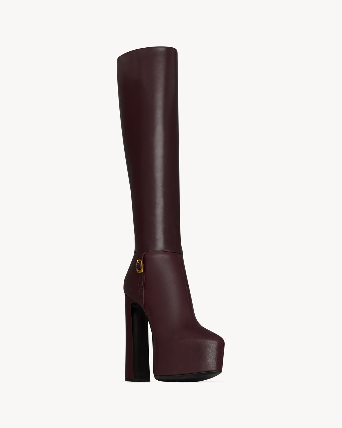 nico platform boots in smooth leather