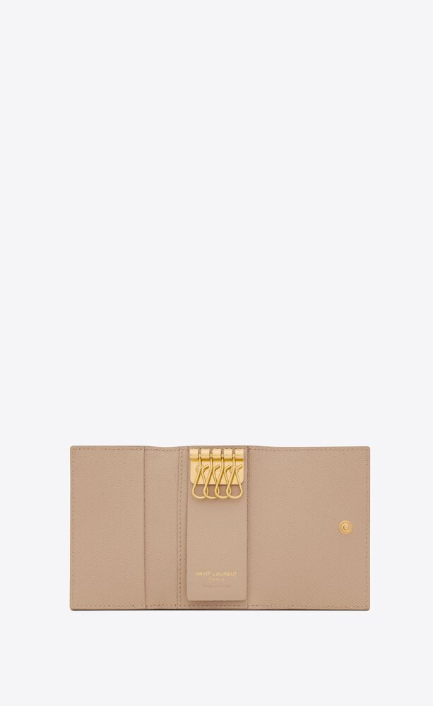 cassandre matelassé key pouch in smooth leather