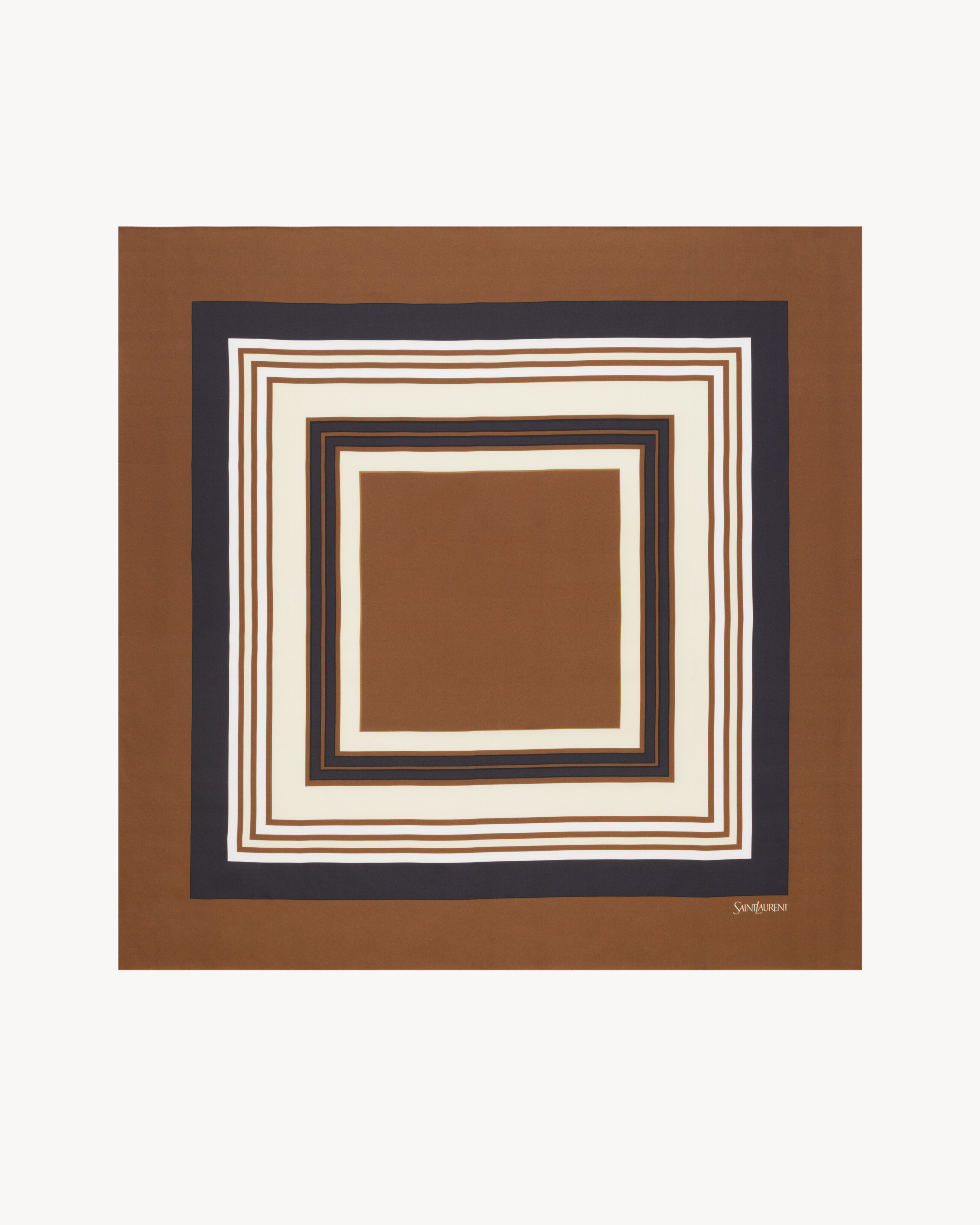 square scarf in square silk twill