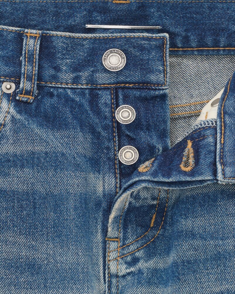 slim-fit jeans in hydrangea blue denim