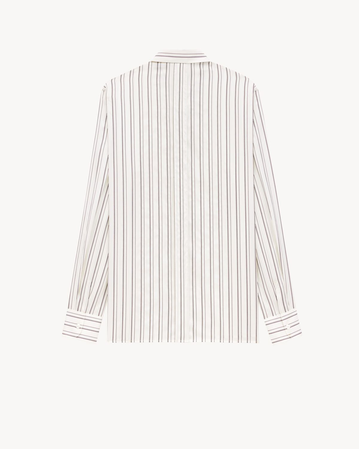 shirt in striped silk