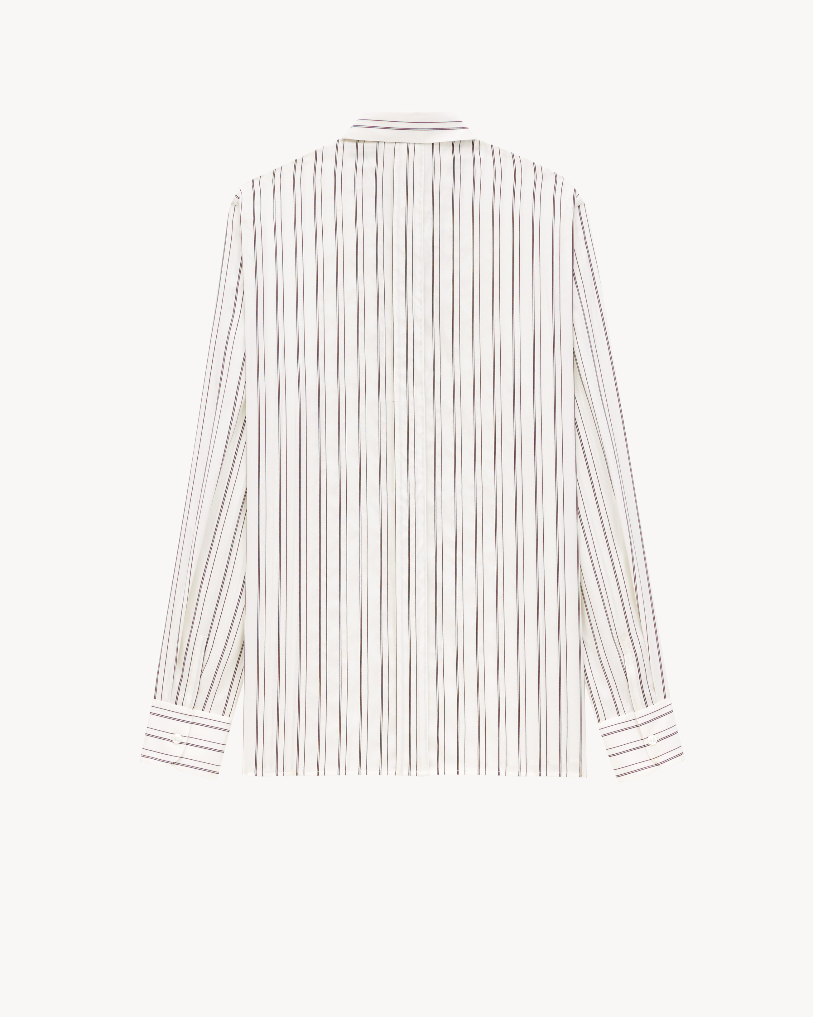 Chemise en soie à rayures