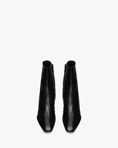 xiv zipped boots in glazed leather