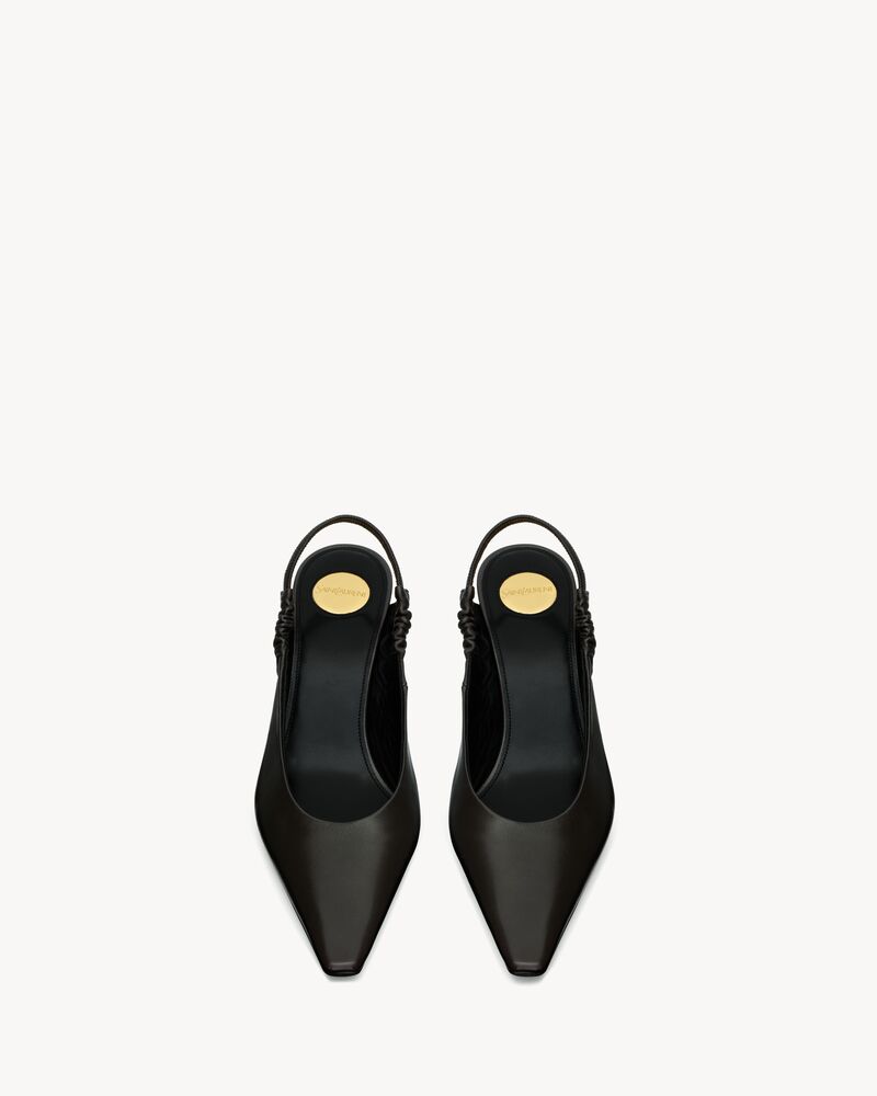 ANNE-MARIE slingback pumps in smooth leather