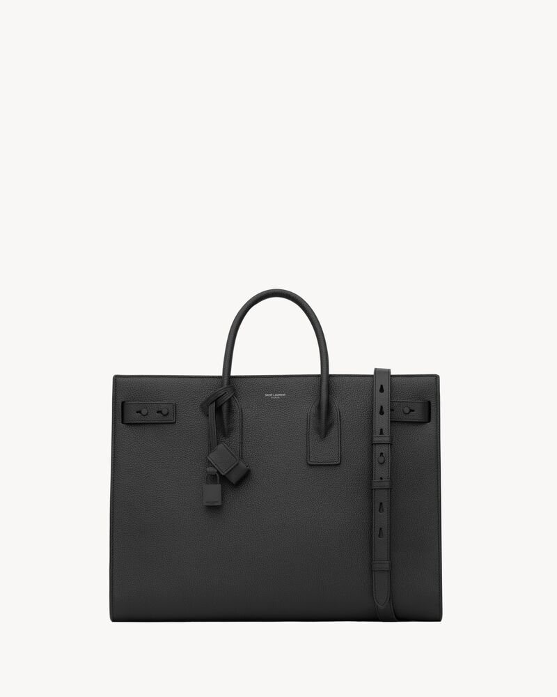 sac de jour thin large en cuir grainé