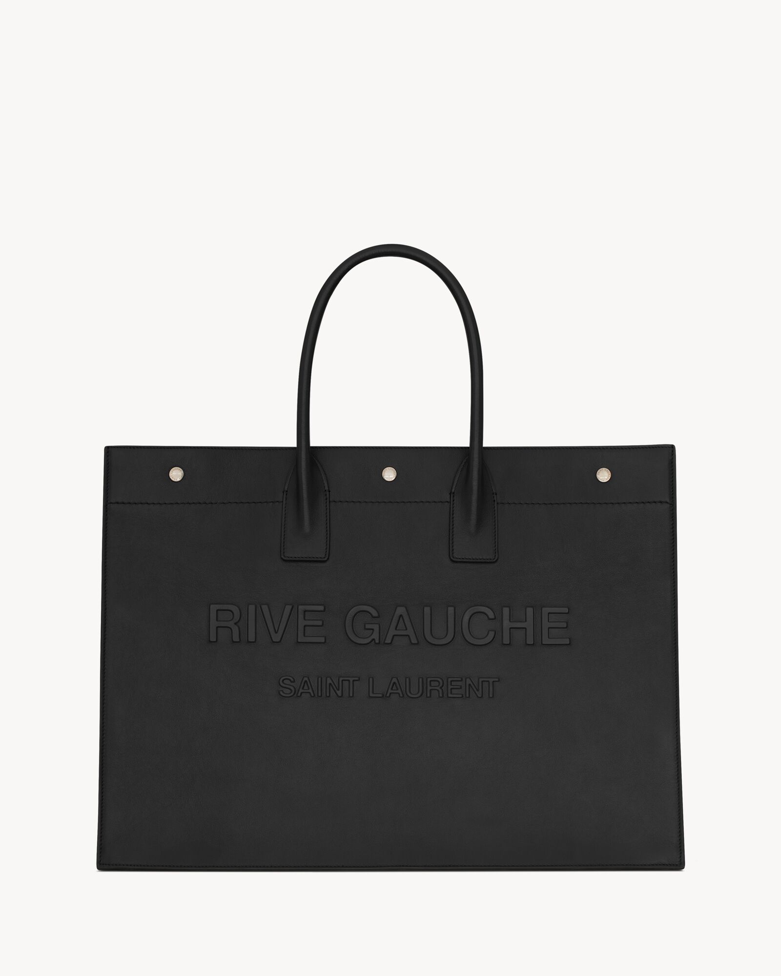 Ysl large leather shopper tote sale