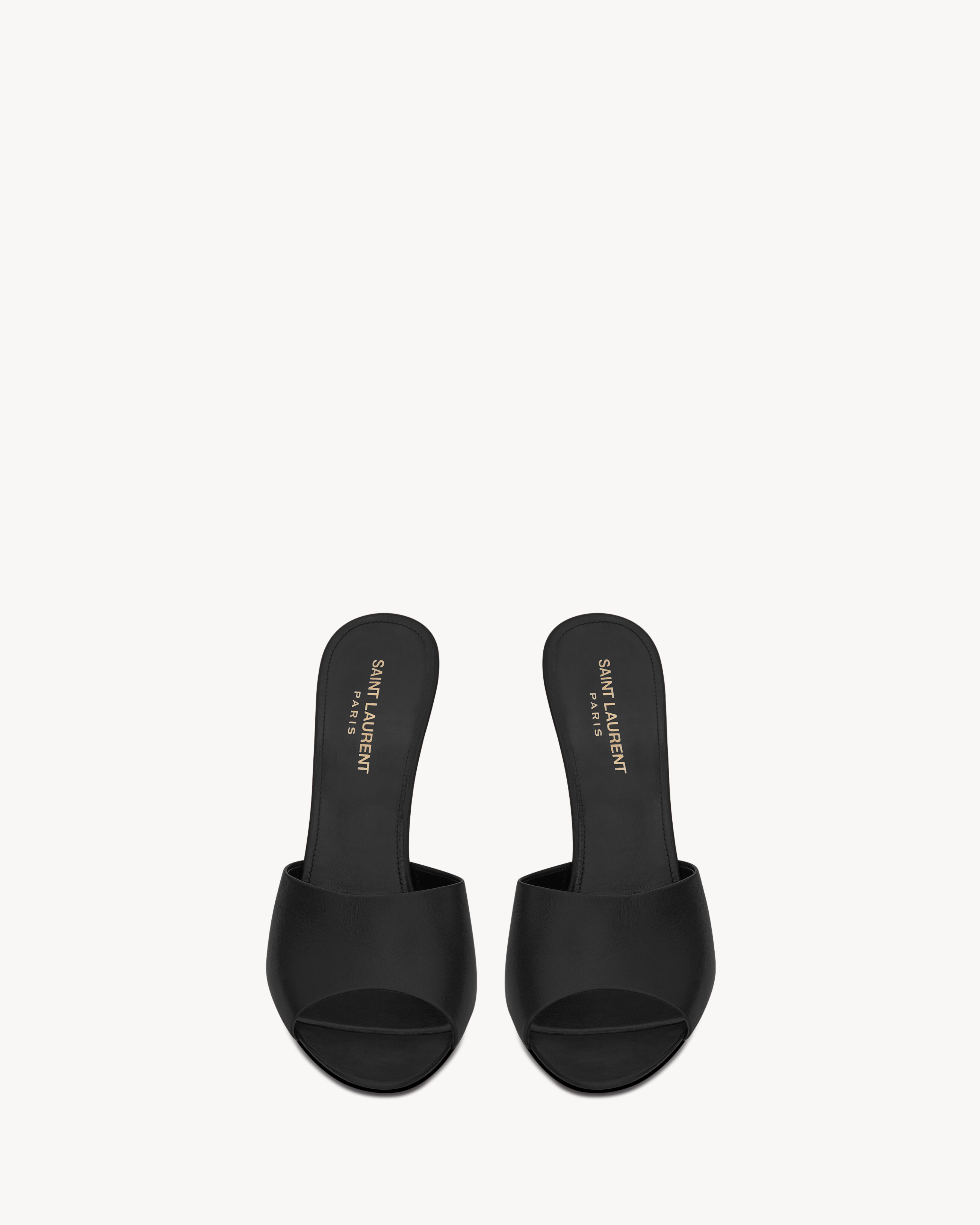 LA 16 mules en cuir lisse