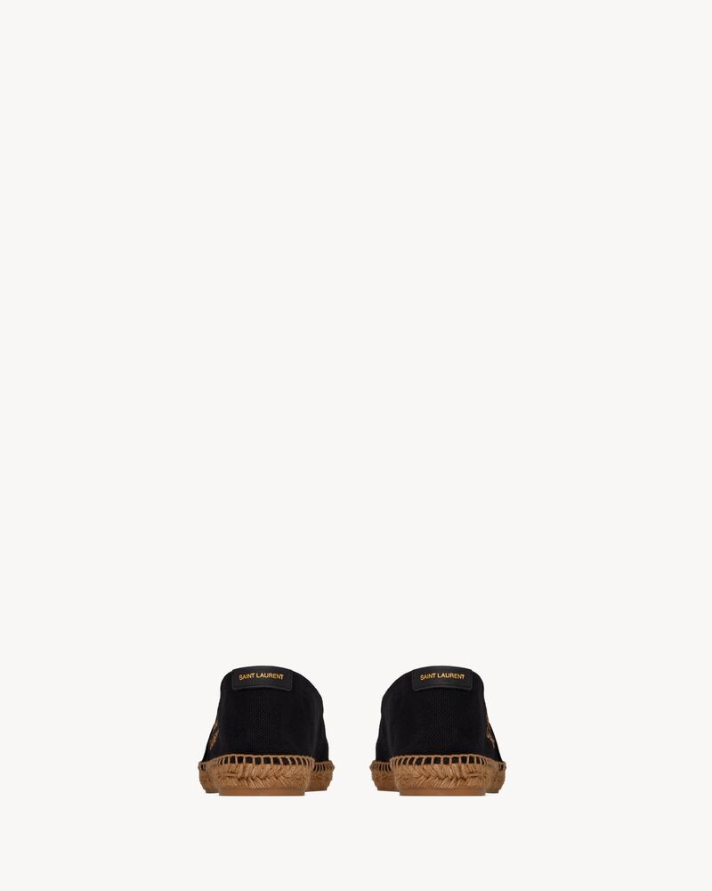 SAINT LAURENT Leather-Trimmed Suede Espadrilles for Men