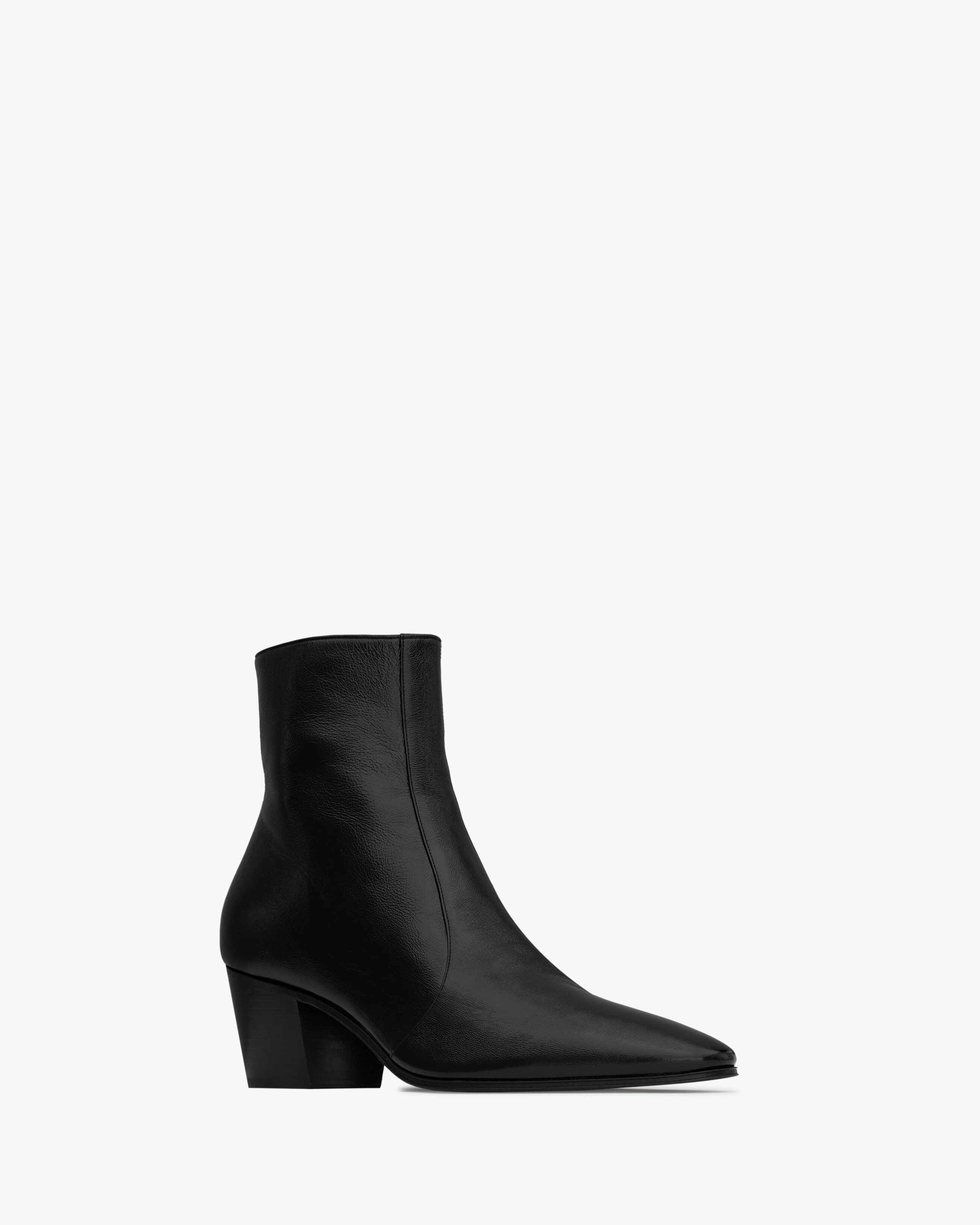 Botas con cremallera Vassili de piel lisa