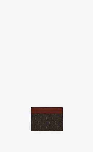 le monogramme card holder in cassandre canvas and smooth leather