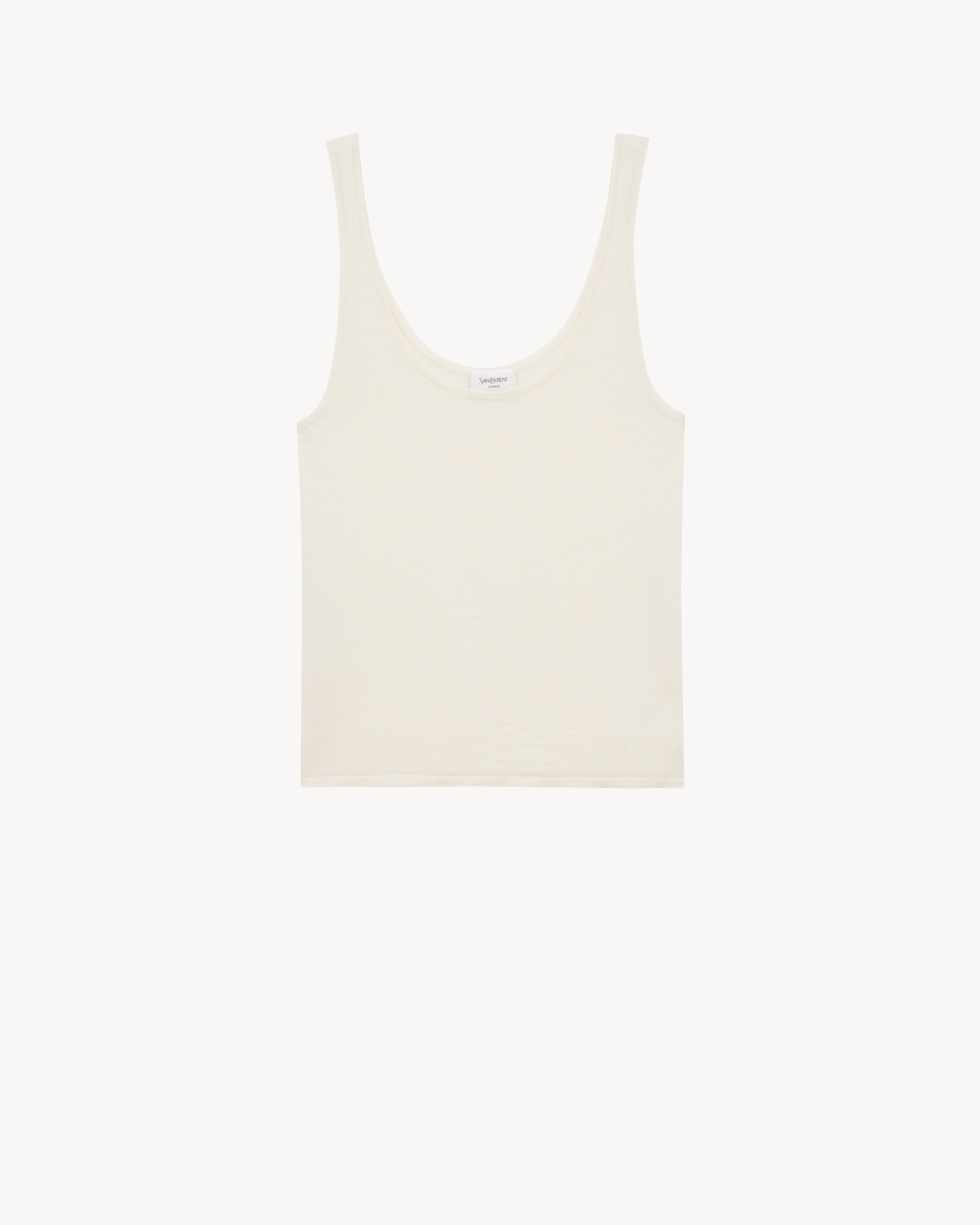 tank top in cashmere, wool, and silk