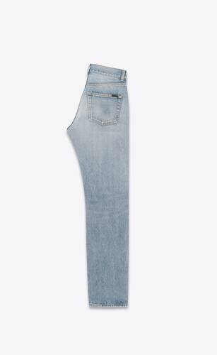 CASSANDRE jeans in hawaii blue denim | Saint Laurent | YSL.com