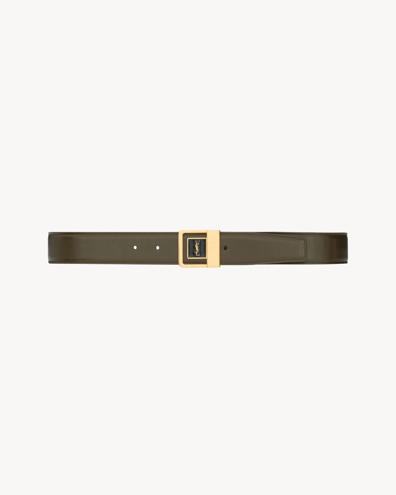 Buckle belt LA 66 in smooth leather