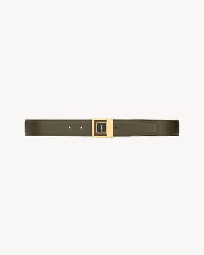 LA 66 バックルベルト（ラッカードレザー） | Saint Laurent