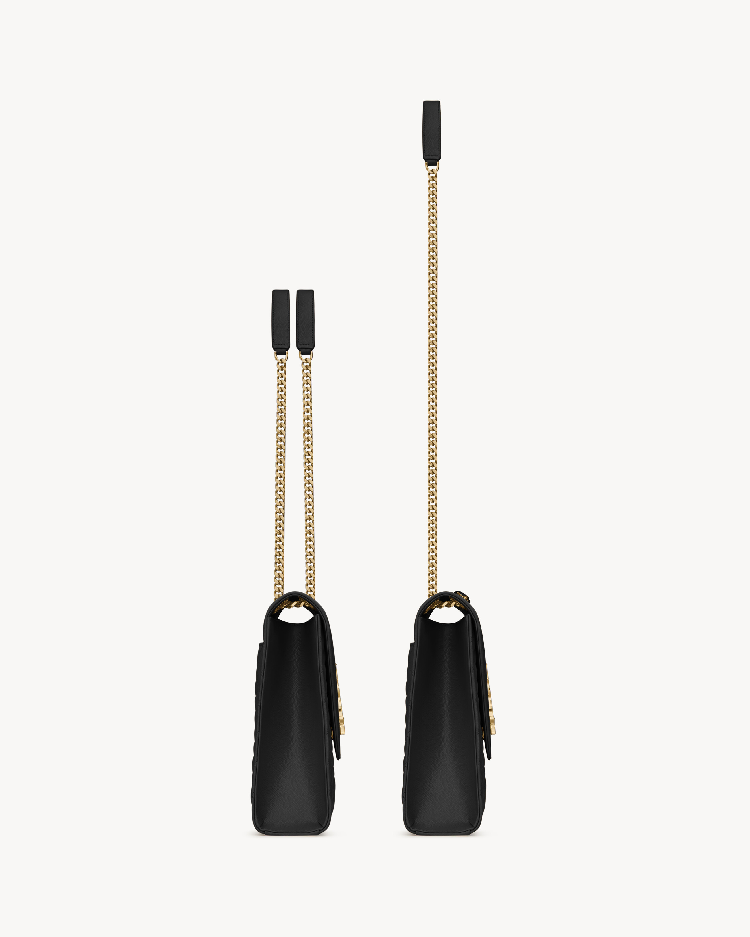 ENVELOPE LARGE IN QUILTED GRAIN DE POUDRE EMBOSSED LEATHER