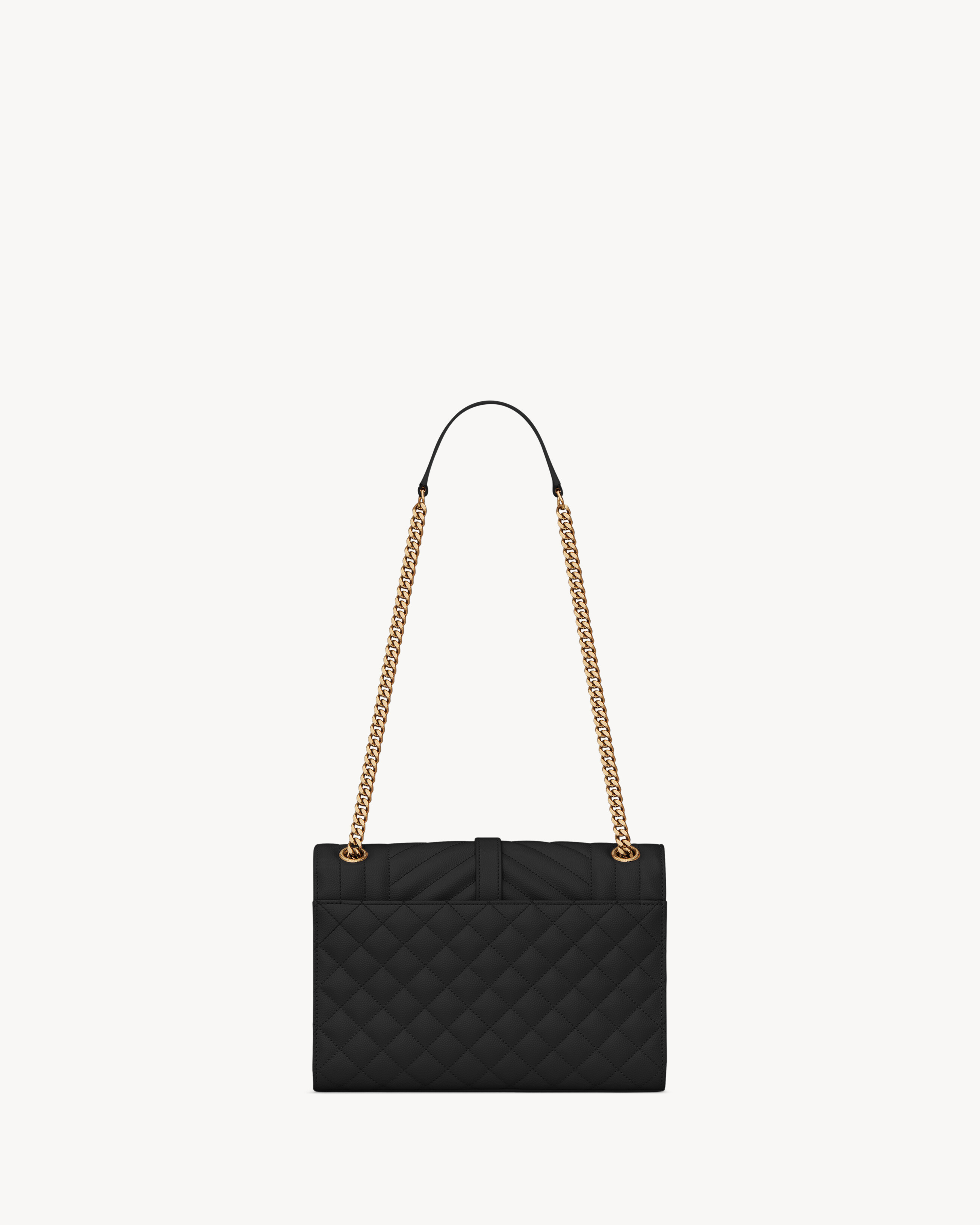 ENVELOPE MEDIUM IN QUILTED GRAIN DE POUDRE EMBOSSED LEATHER