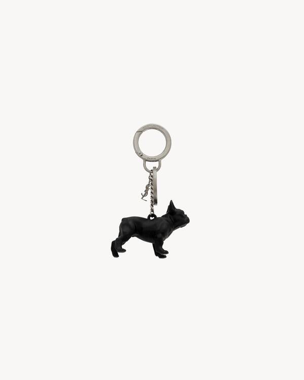 美品✨ Saint Laurent ドッグ キーリング ブルドック ブラック Saint Laurent PEPE keyring in Black | Saint Laurent | YSL EN-US