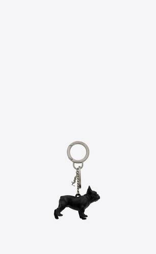 Saint Laurent Ysl Tiny Key Chain in Black