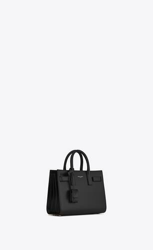 Saint Laurent CLASSIC SAC DE JOUR NANO IN GRAINED AND SMOOTH LEATHER