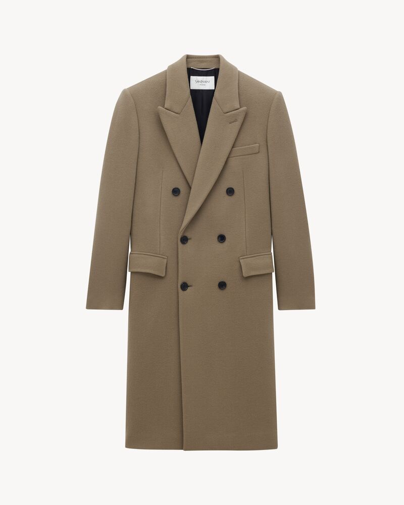 long coat in wool