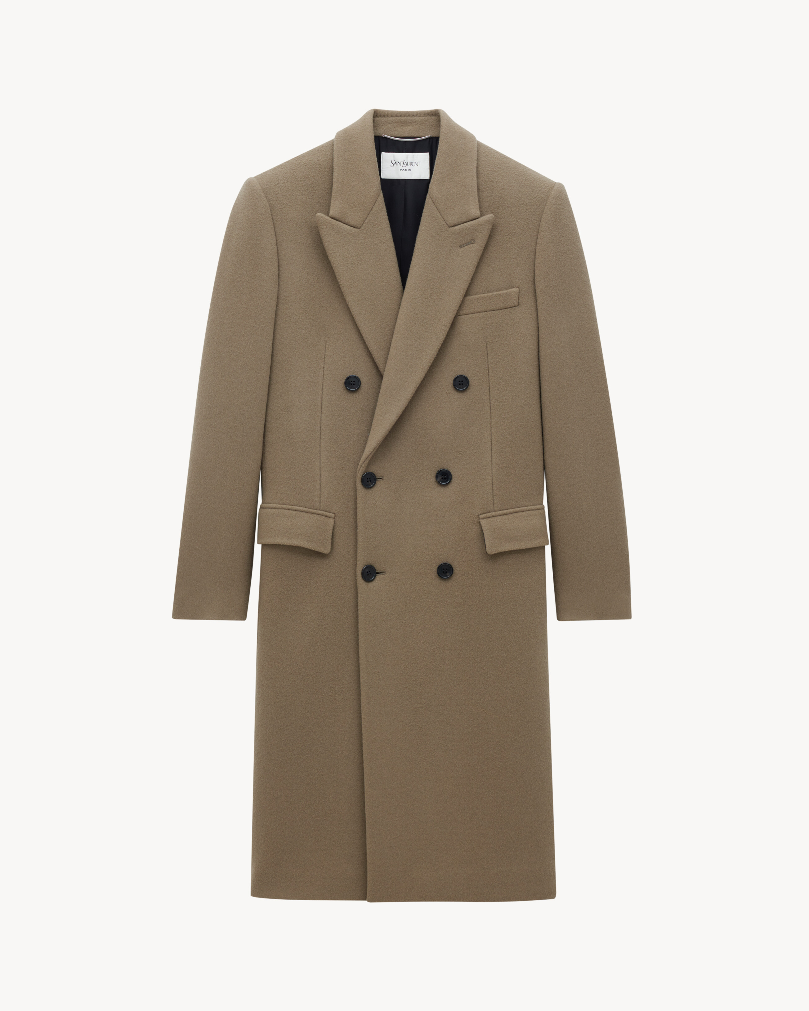 long coat in wool