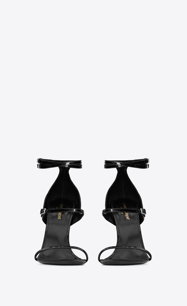 DITA sandals in patent leather, Saint Laurent