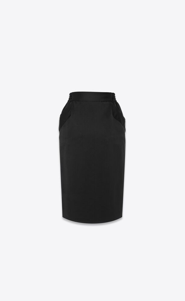 GIVENCHY- Wool Pencil Skirt- Woman-  - Black