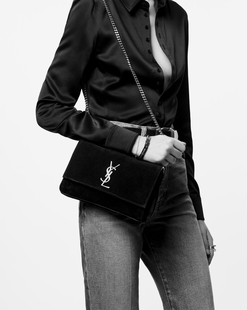 Saint Laurent Small Kate Cross-body Bag - Black - One Size