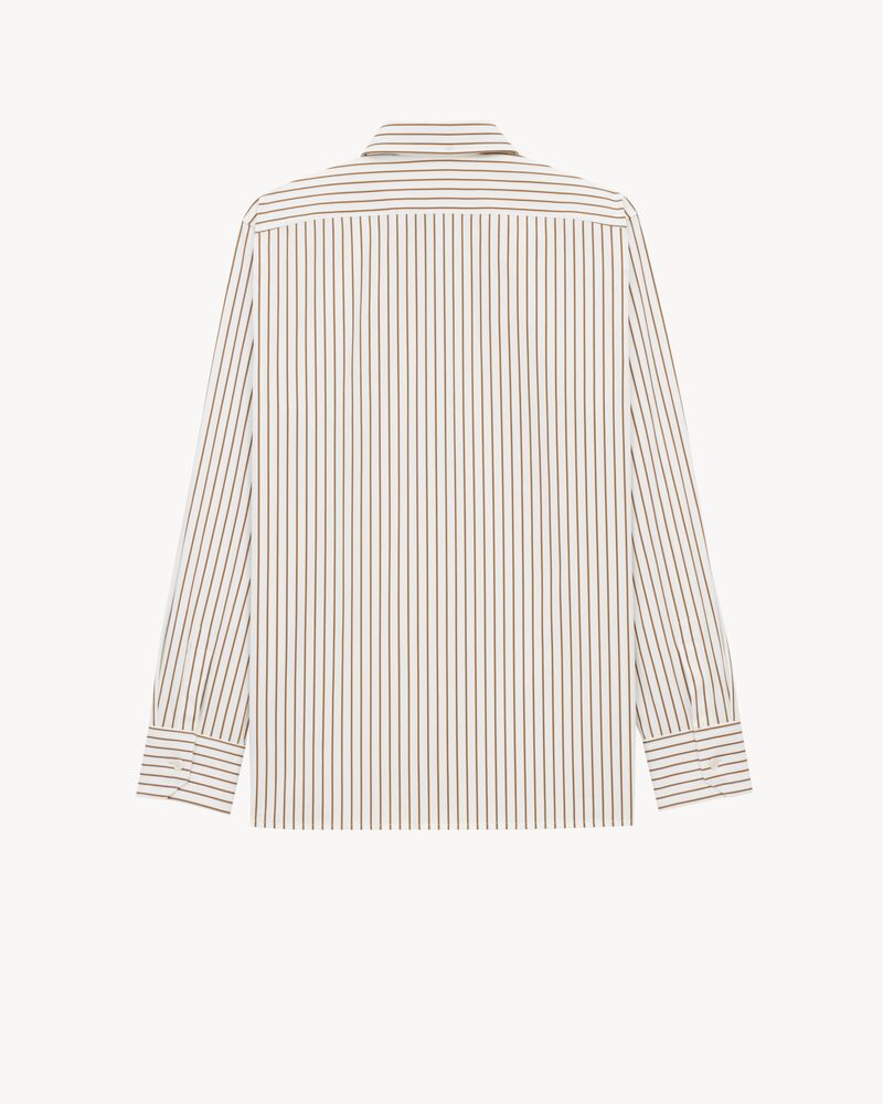 CASSANDRE shirt in striped cotton poplin
