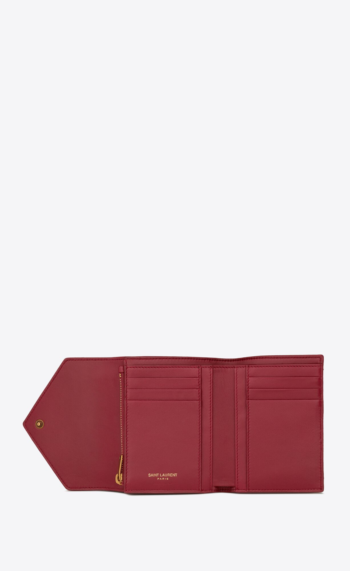 gaby small envelope wallet in quilted lambskin