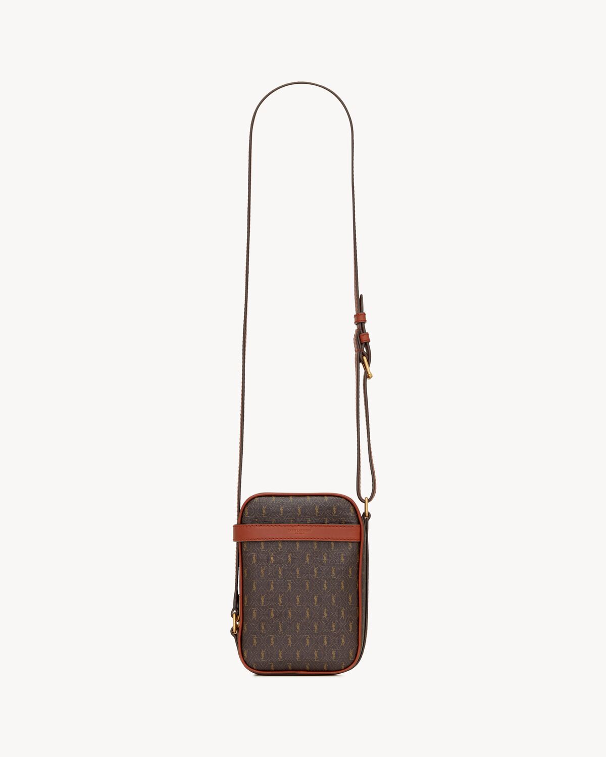 Le MONOGRAMME crossbody pouch in CASSANDRE canvas and smooth leather