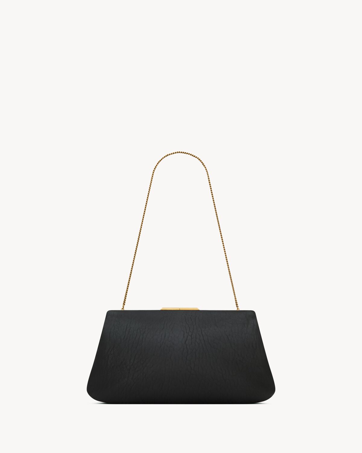 SAINT LAURENT CLUTCH LARGE EN CUIR