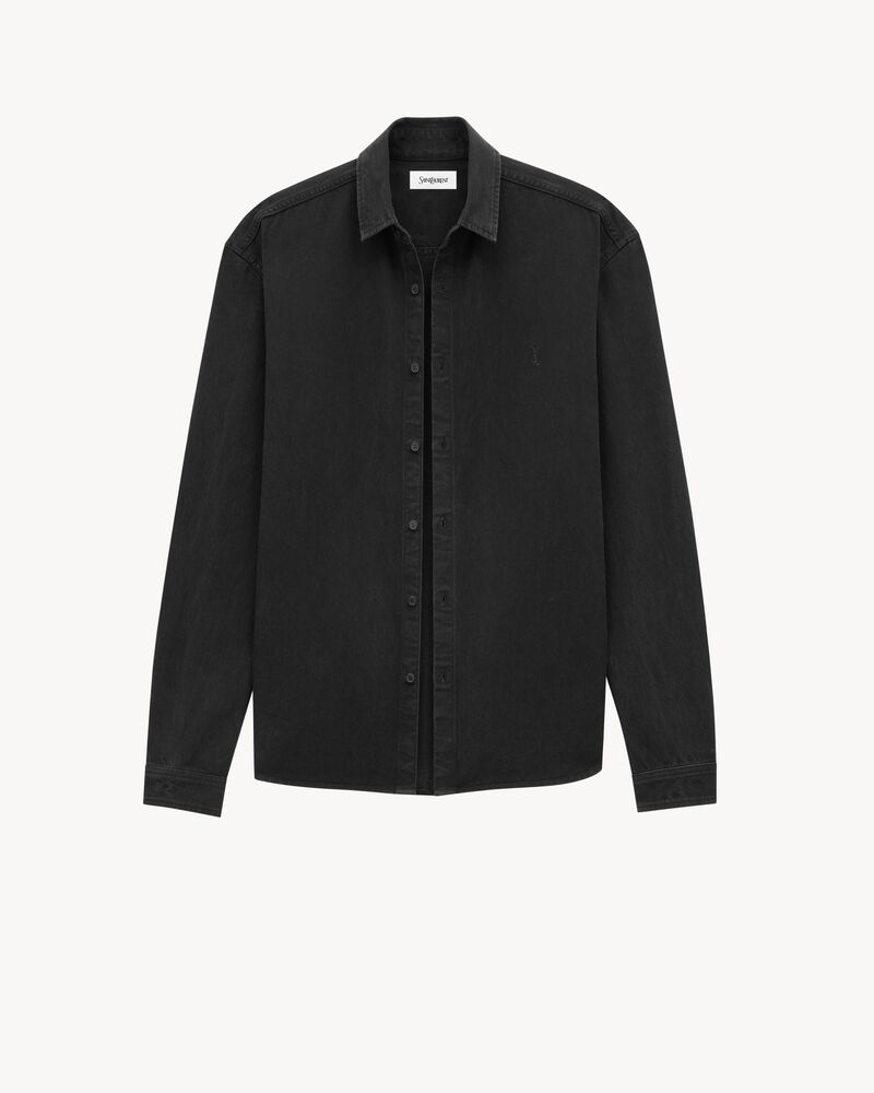 Cassandre Shirt in Raven Black Denim