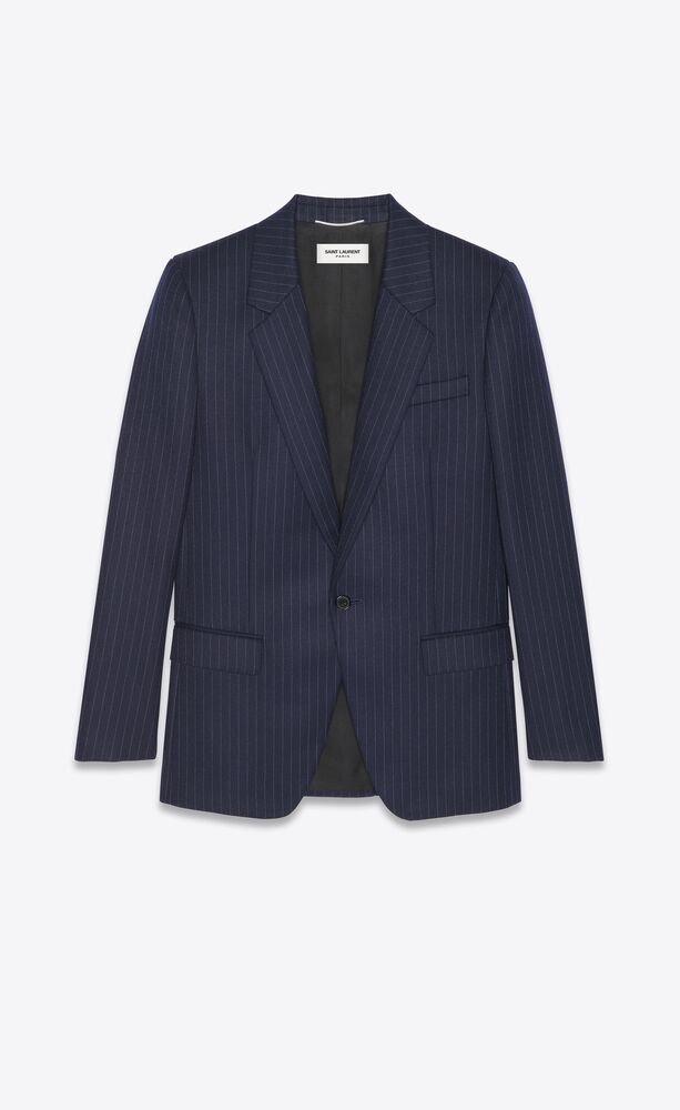 veste en laine à rayures