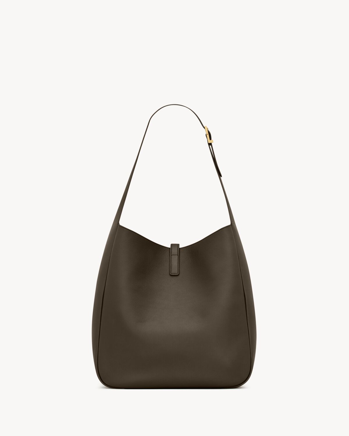 생로랑 LE 5 À 7 그레인드 가죽 서플 라지 숄더백 753837AAAUQ3212