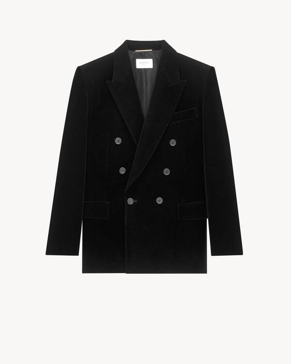 SAINT LAURENT ブラック ベルベット テーラードジャケット Small-842990Y525R1000_A.jpg?v=2