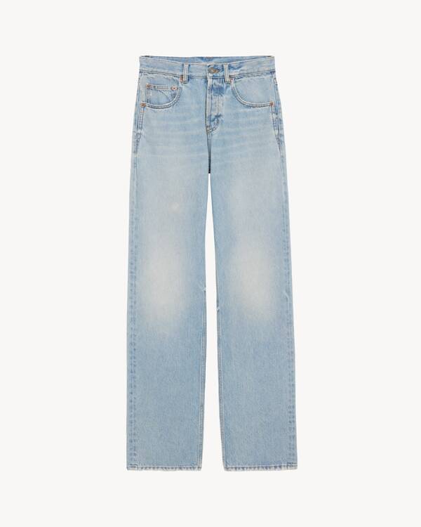 Jeans larghi e in denim blu Michigan